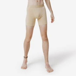 Kalenji BOXER DE RUNNING HOMME DRY PERF 900 BEIGE -Sport Style Soldes boxer de running homme dry perf 900 beige 3