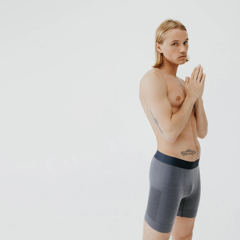 Kalenji BOXER DE RUNNING HOMME DRY PERF 900 GRIS BLEU 6 Kalenji BOXER DE RUNNING HOMME DRY PERF 900 GRIS BLEU – Image 4