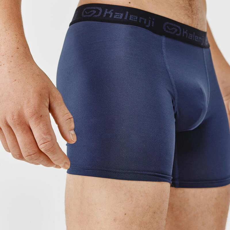 Kalenji Boxer Respirant En Microfibre Homme - Bleu Foncé 5 Kalenji Boxer Respirant En Microfibre Homme - Bleu Foncé – Image 3