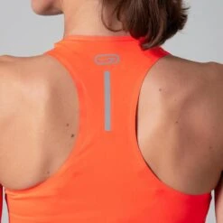 Kalenji BRASSIERE D'ATHLETISME FEMME BLEUE ET ORANGE -Sport Style Soldes brassiere dathletisme femme bleue et orange 6