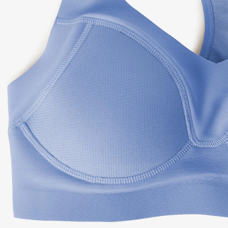 Kalenji Brassière Invisible Avec Coques Maintien Fort Femme - Bleu 4 Kalenji Brassière Invisible Avec Coques Maintien Fort Femme - Bleu – Image 2