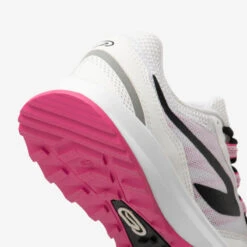 CHAUSSURES DE RUNNING FEMME KALENJI RUN ACTIVE GRIP Blanc Rose -Sport Style Soldes chaussures de running femme kalenji run active grip blanc rose 2