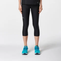 Kalenji CORSAIRE JOGGING FEMME RUN DRY NOIR -Sport Style Soldes corsaire jogging femme run dry noir 1