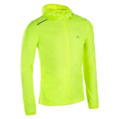 Kalenji Coupe Vent Athlétisme Club Jaune Fluo Personnalisable Homme -Sport Style Soldes coupe vent athletisme club jaune fluo personnalisable homme 1