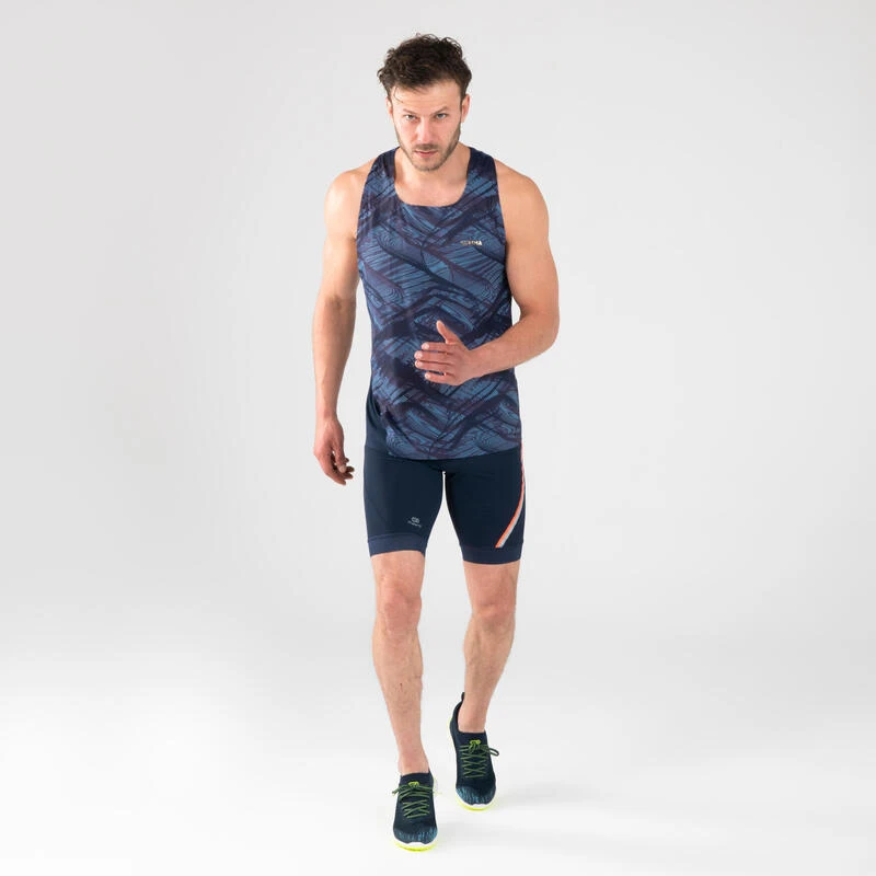 Kalenji CUISSARD HOMME BLEU ET ORANGE 4 Kalenji CUISSARD HOMME BLEU ET ORANGE – Image 2