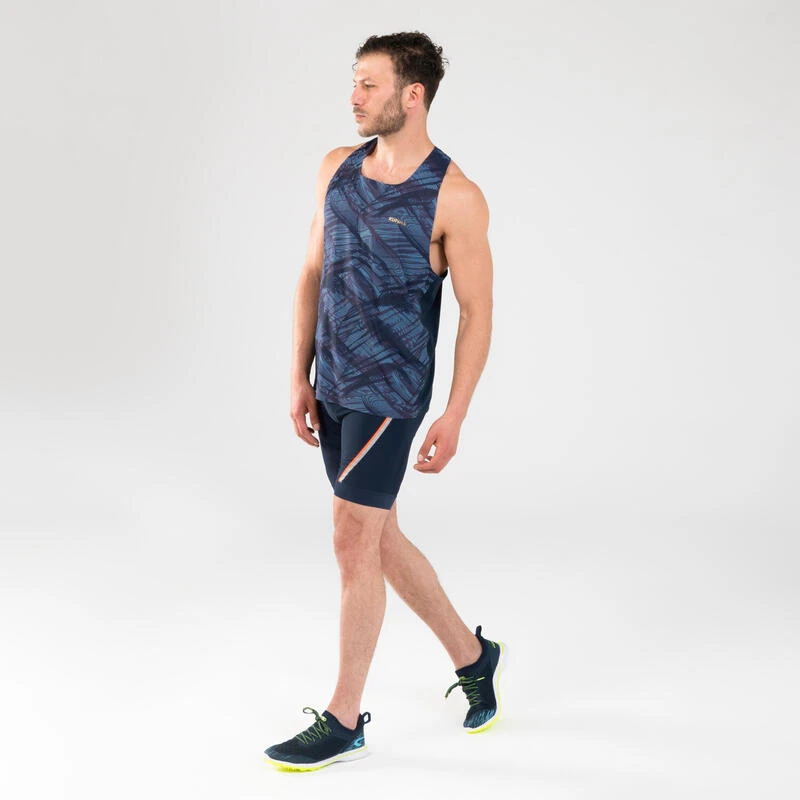 Kalenji CUISSARD HOMME BLEU ET ORANGE 6 Kalenji CUISSARD HOMME BLEU ET ORANGE – Image 4