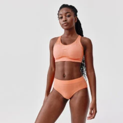 Kalenji Culotte Sans Coutures Femme - Rose Corail -Sport Style Soldes culotte sans coutures femme rose corail 2