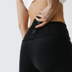Kalenji Legging Court Running Femme - Support Noir -Sport Style Soldes legging court running femme support noir 10