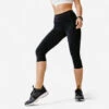 Kalenji Legging Court Running Femme - Support Noir -Sport Style Soldes legging court running femme support noir