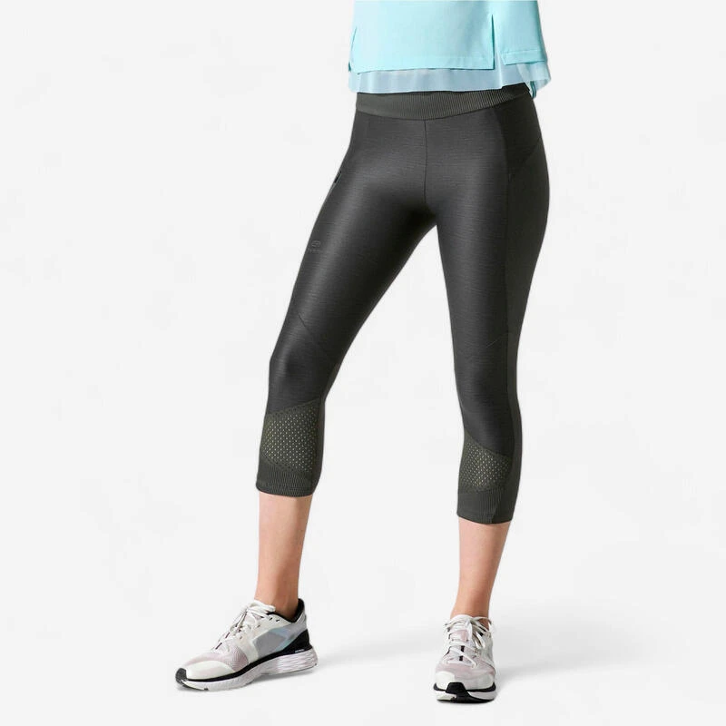 Kalenji Legging Court Running Respirant Femme - Dry+ Feel Kaki 11 Kalenji Legging Court Running Respirant Femme - Dry+ Feel Kaki – Image 9