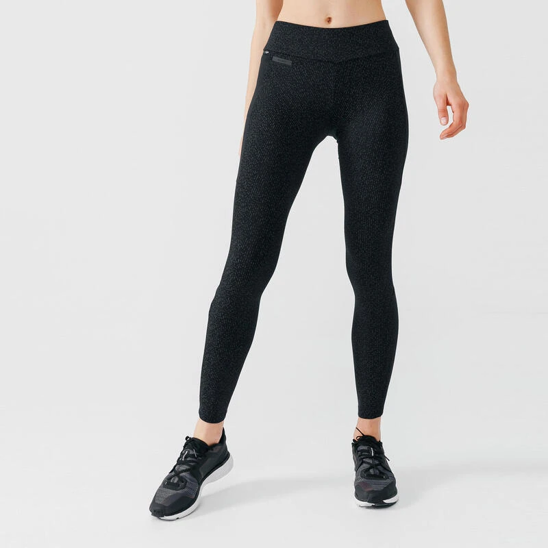 Kalenji Legging Running Long Chaud Femme - Warm+ Noir Motifs Réfléchissants 3 Kalenji Legging Running Long Chaud Femme - Warm+ Noir Motifs Réfléchissants