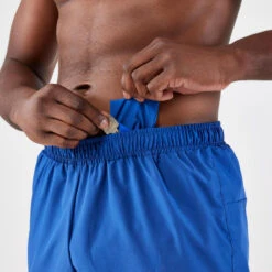 Kalenji Short De Running Homme - KIPRUN Run 100 Bleu -Sport Style Soldes short de running homme kiprun run 100 bleu 1