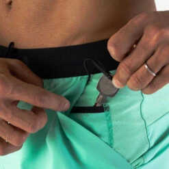 Kalenji Short De Running Respirant Homme - KIPRUN Run 500 Dry Vert Menthe -Sport Style Soldes short de running respirant homme kiprun run 500 dry vert menthe 3