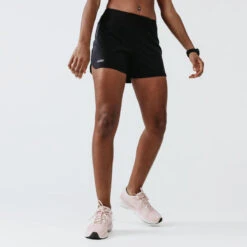 Kalenji Short Running Femme - Dry Noir -Sport Style Soldes short running femme dry noir 1