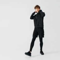 Kalenji Sweat à Capuche Running Chaud Homme - Warm 500 Noir -Sport Style Soldes sweat a capuche running chaud homme warm 500 noir 1