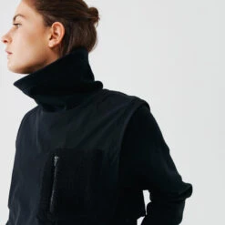 Kalenji Sweat Running Chaud Long Femme - Warm+ Long Noir -Sport Style Soldes sweat running chaud long femme warm long noir 3