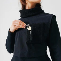 Kalenji Sweat Running Chaud Long Femme - Warm+ Long Noir -Sport Style Soldes sweat running chaud long femme warm long noir 6