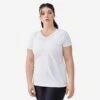Kalenji T-shirt Manches Courtes Running Respirant Femme - Dry Blanc 1 Kalenji T-shirt Manches Courtes Running Respirant Femme - Dry Blanc -Sport Style Soldes t shirt manches courtes running respirant femme dry blanc