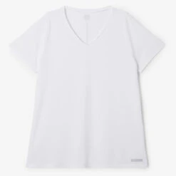 Kalenji T-shirt Manches Courtes Running Respirant Femme - Dry Blanc -Sport Style Soldes t shirt manches courtes running respirant femme dry blanc 6