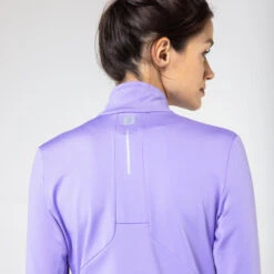 Kalenji T-shirt Manches Longues Chaud Running Femme - Zip Warm Violet -Sport Style Soldes t shirt manches longues chaud running femme zip warm violet 1