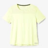 Kalenji T-shirt Respirant Running Femme - Dry+ Breath Jaune Fluo -Sport Style Soldes t shirt respirant running femme dry breath jaune fluo
