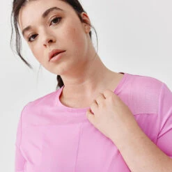 Devant -Sport Style Soldes t shirt respirant running femme dry breath rose 1