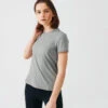 Kalenji T-shirt Running Doux Et Respirant Femme - Soft Kaki -Sport Style Soldes t shirt running doux et respirant femme soft kaki