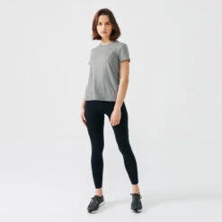 Kalenji T-shirt Running Doux Et Respirant Femme - Soft Kaki -Sport Style Soldes t shirt running doux et respirant femme soft kaki 2