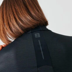 Kalenji T-shirt Running Manches Longues 1/2 Zip Femme - Dry+ Noir -Sport Style Soldes t shirt running manches longues 12 zip femme dry noir 11