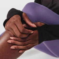 Kalenji T-shirt Running Manches Longues 1/2 Zip Femme - Dry+ Noir -Sport Style Soldes t shirt running manches longues 12 zip femme dry noir 7