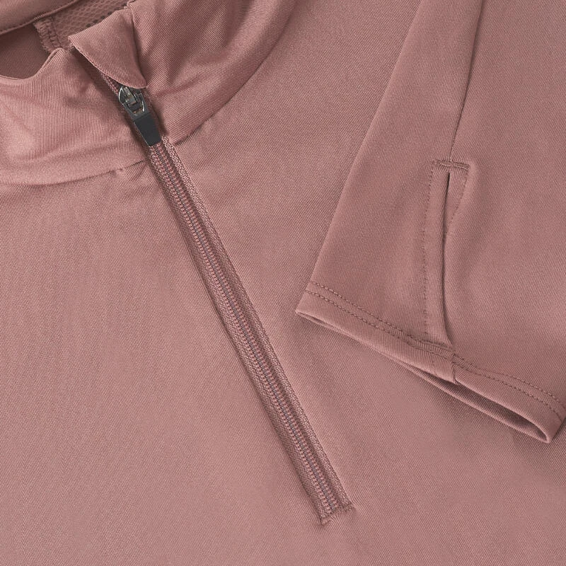 Kalenji T-shirt Running Manches Longues 1/2 Zip Femme - Dry+ Violet 9 Kalenji T-shirt Running Manches Longues 1/2 Zip Femme - Dry+ Violet – Image 7