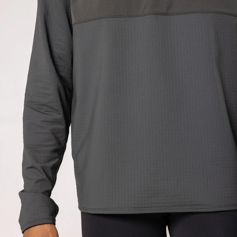 Kalenji T-shirt Running Manches Longues Chaud Homme - Warm 500 Vert Foncé 8 Kalenji T-shirt Running Manches Longues Chaud Homme - Warm 500 Vert Foncé – Image 6