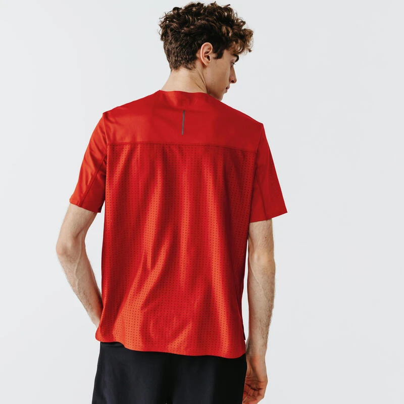 Kalenji T-shirt Running Respirant Et Ventilé Homme - Dry+ Breath Rouge Brique 4 Kalenji T-shirt Running Respirant Et Ventilé Homme - Dry+ Breath Rouge Brique – Image 2