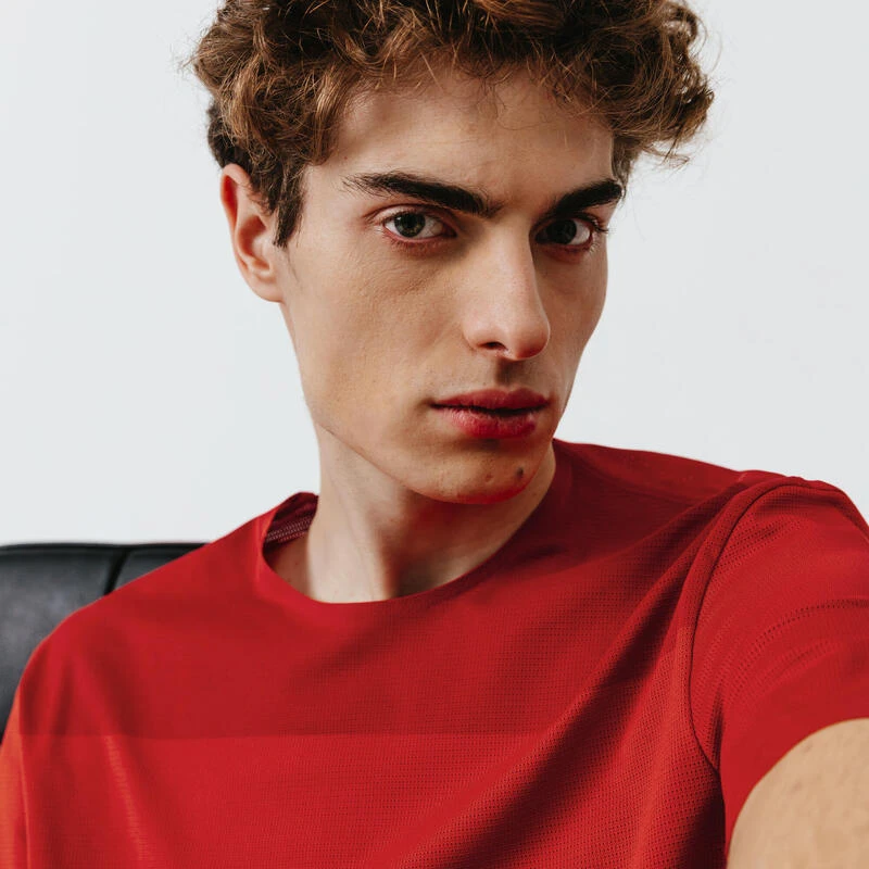 Kalenji T-shirt Running Respirant Et Ventilé Homme - Dry+ Breath Rouge Brique 6 Kalenji T-shirt Running Respirant Et Ventilé Homme - Dry+ Breath Rouge Brique – Image 4