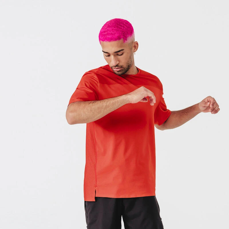 Kalenji T-shirt Running Respirant Et Ventilé Homme - Dry+ Breath Rouge Brique 3 Kalenji T-shirt Running Respirant Et Ventilé Homme - Dry+ Breath Rouge Brique