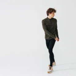 TEE SHIRT MANCHES LONGUES DE RUNNING CHAUD HOMME KALENJI KAKI 9 TEE SHIRT MANCHES LONGUES DE RUNNING CHAUD HOMME KALENJI KAKI -Sport Style Soldes tee shirt manches longues de running chaud homme kalenji kaki 2