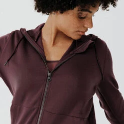 Kalenji Veste à Capuche Running Chaud Femme - Jogging 500 Marron -Sport Style Soldes veste a capuche running chaud femme jogging 500 marron 3