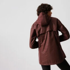 Kalenji Veste à Capuche Running Déperlante Femme - Rain Marron -Sport Style Soldes veste a capuche running deperlante femme rain marron 1