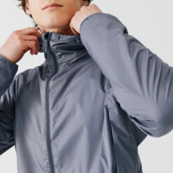 VESTE COUPE VENT ET COUPE PLUIE DE RUNNING HOMME KALENJI RUN RAIN GRIS GALET -Sport Style Soldes veste coupe vent et coupe pluie de running homme kalenji run rain gris galet 2