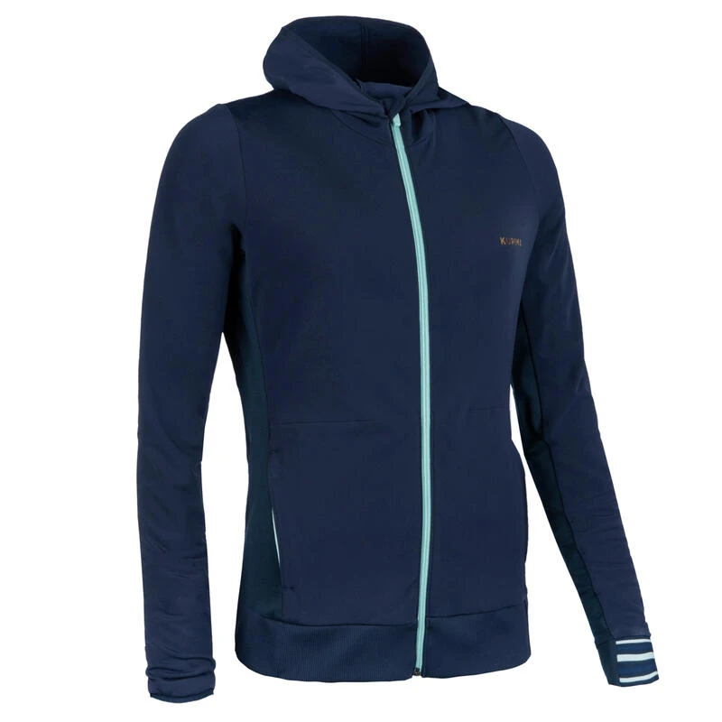 Kalenji VESTE D'ATHLÉTISME FEMME WARM BLEUE MARINE & BLEU CIEL 3 Kalenji VESTE D'ATHLÉTISME FEMME WARM BLEUE MARINE & BLEU CIEL