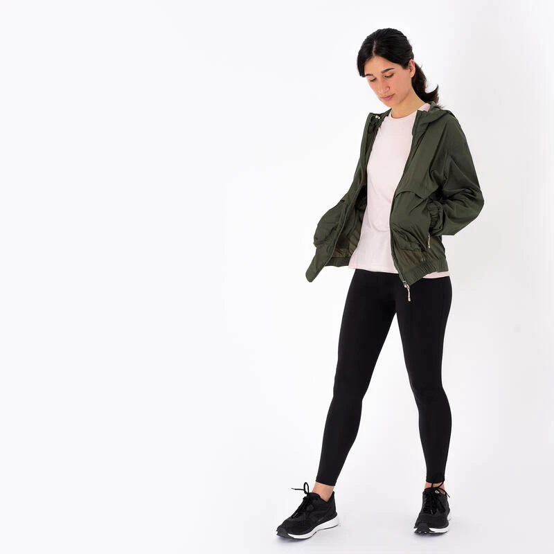 Kalenji Veste Running Coupe Vent Femme - Wind Breath Kaki 4 Kalenji Veste Running Coupe Vent Femme - Wind Breath Kaki – Image 2
