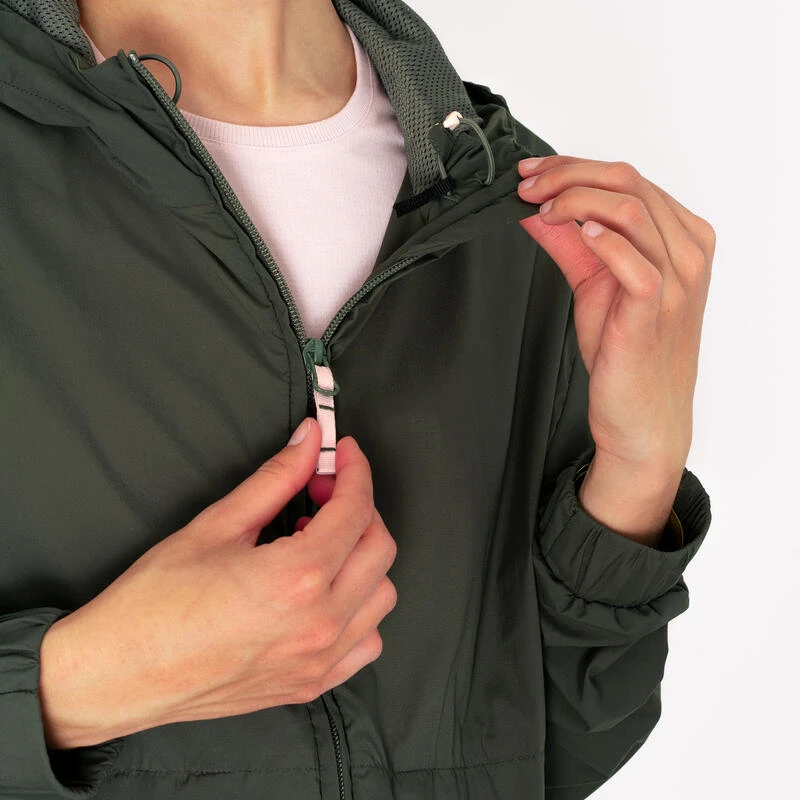 Kalenji Veste Running Coupe Vent Femme - Wind Breath Kaki 10 Kalenji Veste Running Coupe Vent Femme - Wind Breath Kaki – Image 8